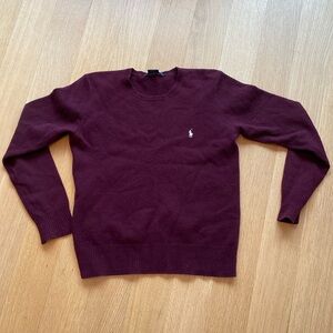 Ralph Lauren wool and cashmere maroon sweater (women’s)